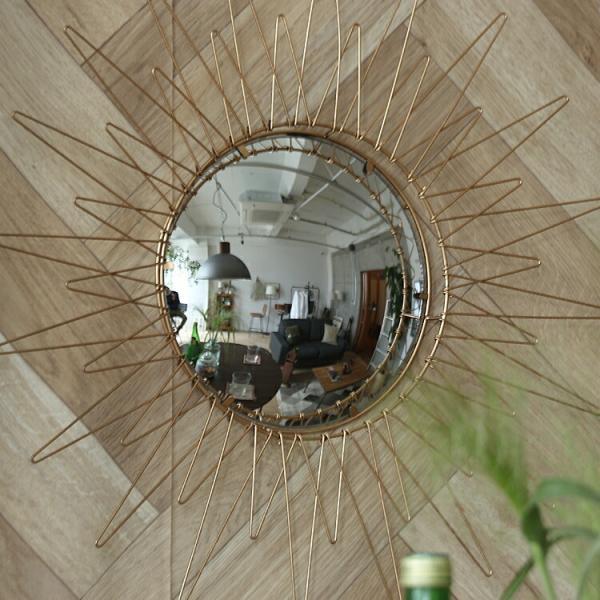 ウォールミラー RAY（レイ） ミラー 鏡 壁掛け サンバースト