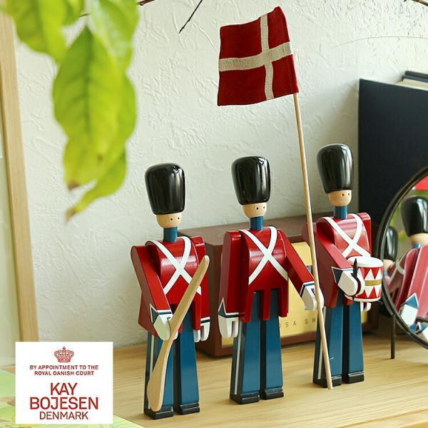 【新品】KAY BOJESEN denmark 人形　デンマーク国旗 KAY BOJESEN DENMARK 旗持ち/太鼓持ち/銃持ち カイ・ボイスン