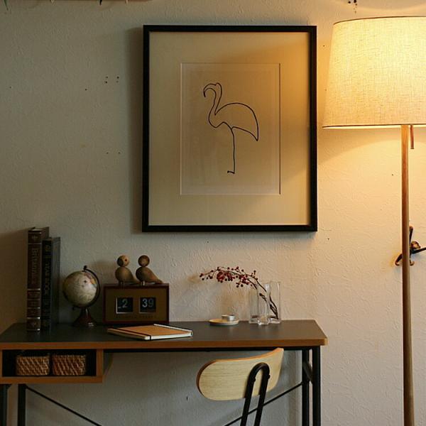 パブロ・ピカソ アートフレーム (フラミンゴ) 複製画 ポスター 絵画