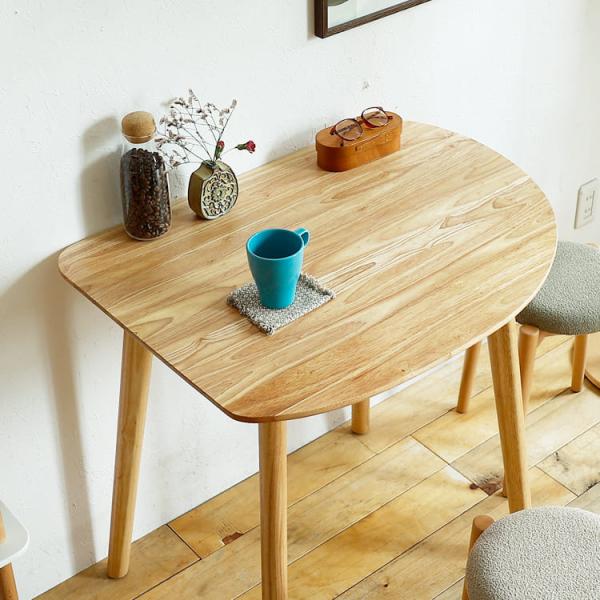 変形カフェテーブル libert(リベルテ) ダイニングテーブル 円形 変形