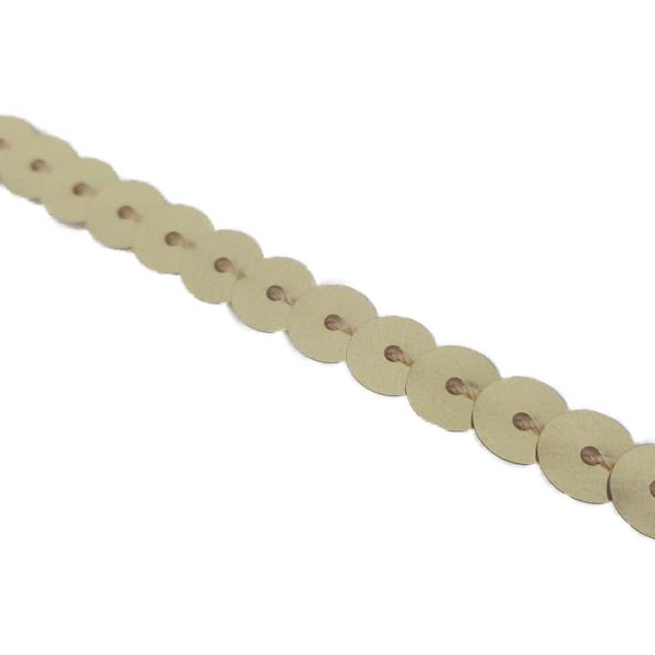 キラリ手芸部 No.378スパンコールテープ 手芸用(金色：ゴールド)_幅0.6cm×長さ3ｍ巻き シークイン sequin