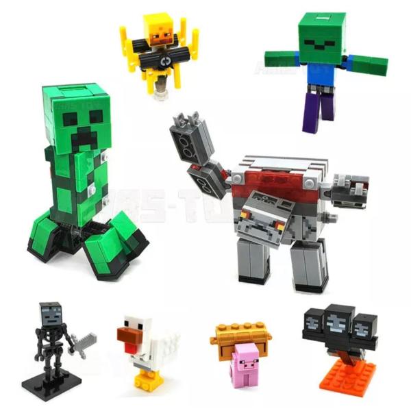 マインクラフト ビッグ クリーパー レッドストーンゴーレム 他 ミニフィグ 8体 レゴ互換 マイクラ Buyee Buyee 日本の通販商品 オークションの入札サポート 購入サポートサービス