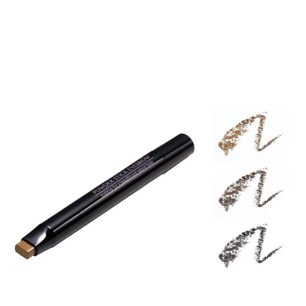 パウダースティックアイブロウでササッとなぞるだけ！これ１本で簡単に自然な美人眉！パウダーのナチュラル感、ペンシルの使いやすさ、２つをいいとこどり！ロングラスティング処方で汗・水に強く、落ちにくい！