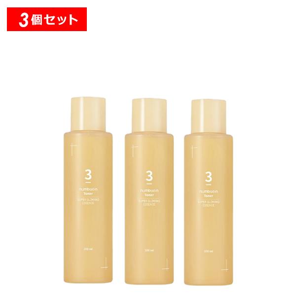 ボナジュール × プンバキ トナー3本セット numbuzin 【8％クーポン】numbuzin ナンバーズイン 3番 うるツヤ