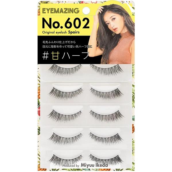 即納 つけまつ毛 EYEMAZING つけまつげ No.602 甘ハーフ みちょぱ