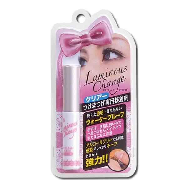 乾くと透明・目立たない。水や汗、皮脂に強いので、一度つけたらメイクオフまでまぶたに密着のウォータープルーフ。アルコールフリーで低刺激。速乾でしっかりキープ。とにかく強力！