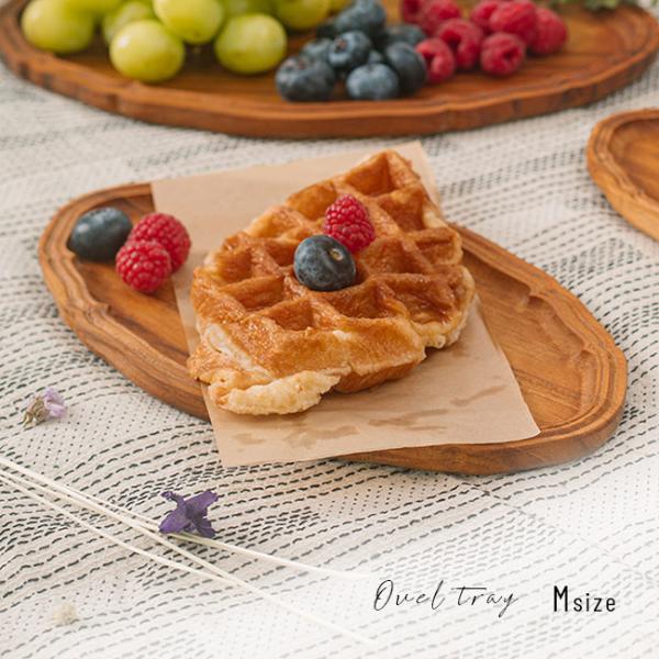オーバル トレー M(木製 プレート お皿 木製トレー 木の皿 木製トレイ
