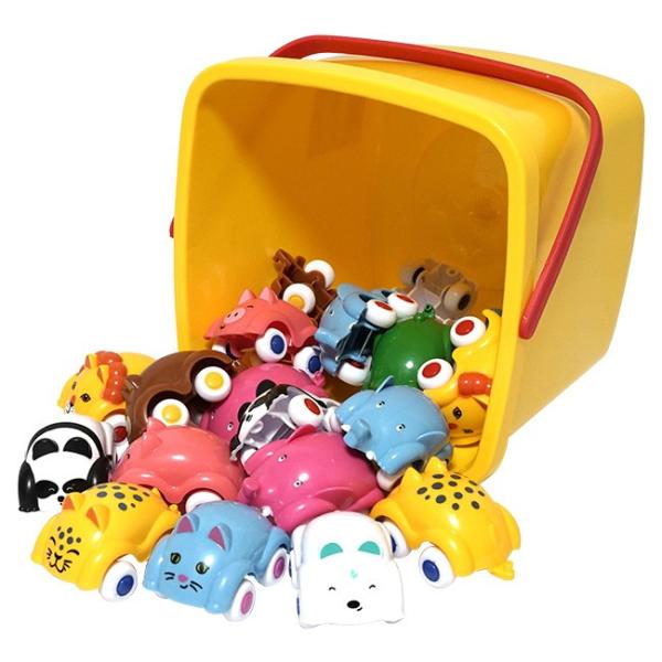 Vikingtoys バイキングトイズ キュートカー バケツセット個入り 車 おもちゃ 乗り物 玩具 動物