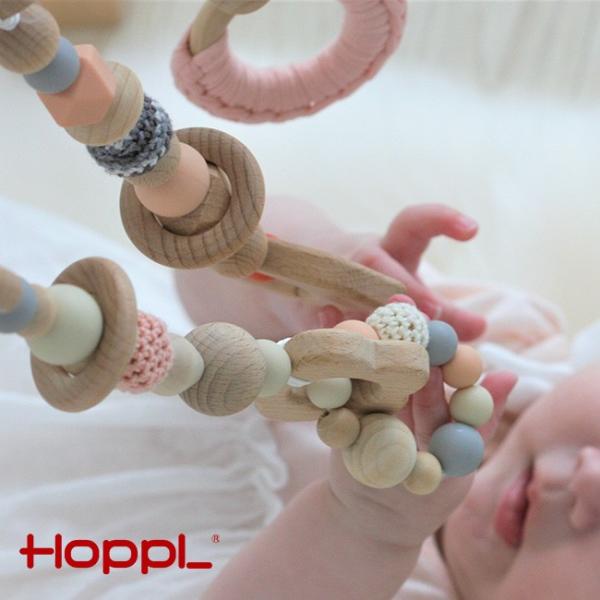 Hoppl ホップル ハンギングトイ ピンク 3個セット 6ヶ月 吊り下げ式 ベビー 男の子 赤ちゃん おもちゃ 祝開店大放出セール開催中 吊り下げ