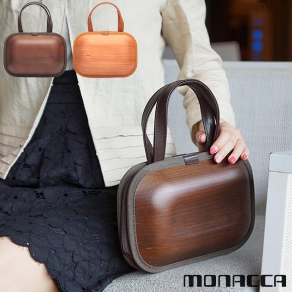 即納 Monacca Kaku Shou モナッカ カク小 ハンドバッグ セカンドバッグ ミニバッグ ブランド コンパクト バッグ 通勤