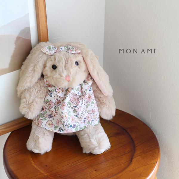 Nommi400％ ウサギ耳付きぬいぐるみ、グレー色 Nommi400％ ウサギ耳付きぬいぐるみ、グレー色 日本製 手作り