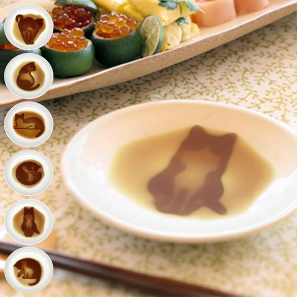 ネコ醤油皿 6枚セット 猫雑貨 醤油を入れると猫の姿が浮かび上がるかわいい小皿 6種類の個性的なネコ柄がかわいい豆皿 Buyee Buyee Japanese Proxy Service Buy From Japan Bot Online