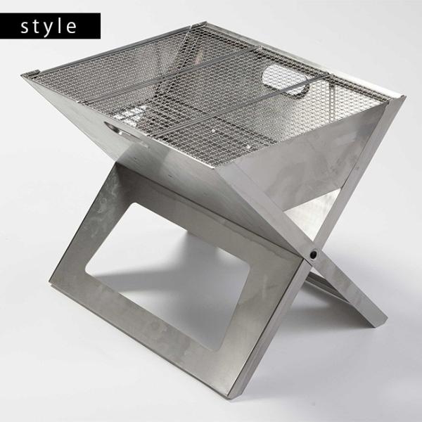 ノートブックss Nbss12 専用収納バッグ Lサイズ キャンプ 広いグリル面 バーベキュー 4ステップ アウトドアにおすすめ ステンレス製のグリル 組み立て簡単 コンパクトに折りたたみ 持ち運び No155no158 キレイスポット