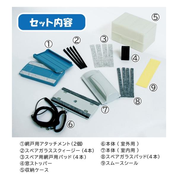 両面ガラスクリーナー(窓ふきに簡単便利な掃除用品) RI145キレイスポット 通販 Yahoo!ショッピング