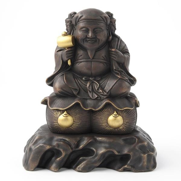 枡入三面大黒天 仏像 良縁 開運 圓徳院祈祷御影札付き camping.com