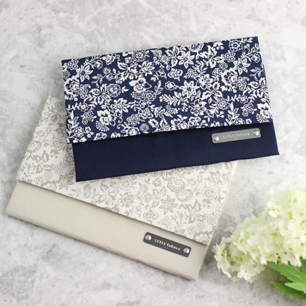 即納 Style Fukusa スタイルふくさ フラワープリントふくさ 慶事用 袱紗 おしゃれ 至上 ネイビー 花柄 レディース ベージュ ふくさ
