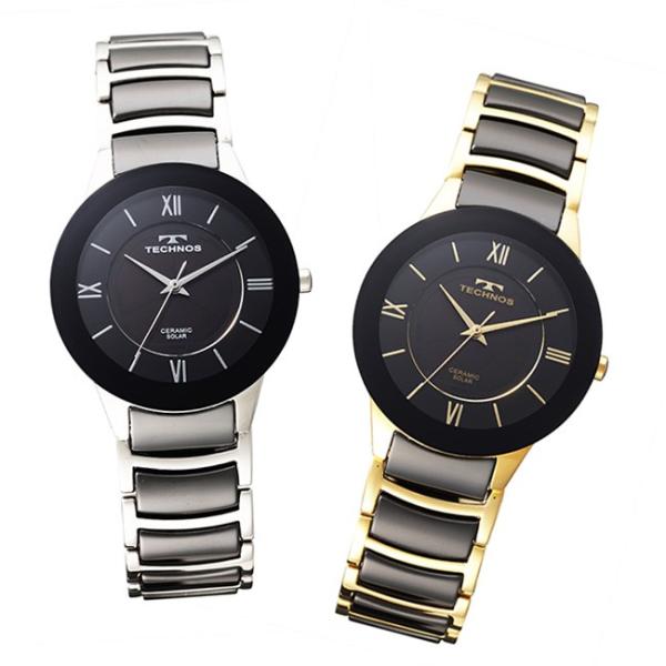 Technos テクノス ソーラーセラミック 腕時計 メンズ スイス ブランド メンズ腕時計 男性 時計 ファッション おしゃれ Con Imedia