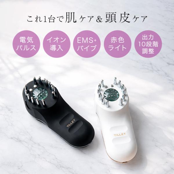 TILLET W-GEAR ティレット ダブルギア(美顔器 顔 輪郭 肌 頭皮 ケア