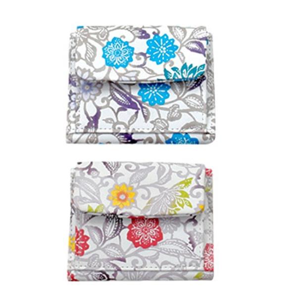 遊禅革 花更紗 ミニ財布 小さい 財布 可愛い 花更紗 和風 小銭入れ付き財布 その他財布 遊禅革 コンパクト 革 かわいい レディース 極小財布 おしゃれ 和柄 ギフト対応無料 Yu143 キレイスポット