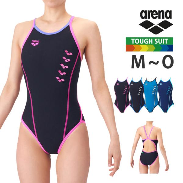 SALE arena アリーナ 競泳水着 練習用 レディース トレーニングワンピース タフスーツ 耐塩素 スイムウェア AS6SWM05L メール便送料無料 返品交換不可