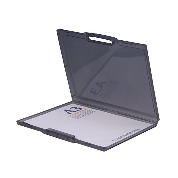 他サイト： 和泉化成 書類収納 A3アクティブファイルケース35型 スモーク 4303Sの商品画像