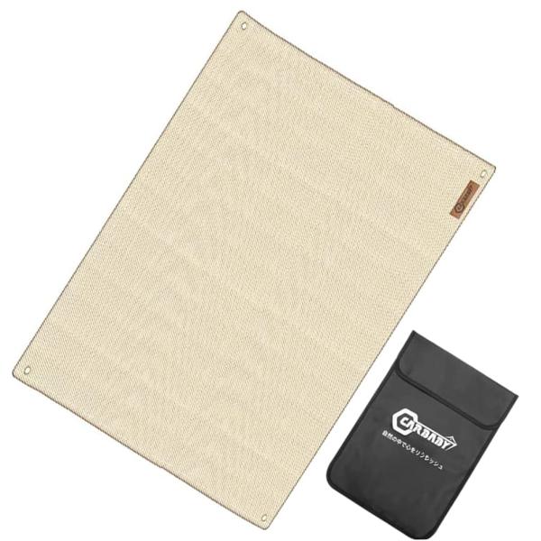 100×145cm/100×145cm/-・Color:100×145cm・パッケージ個数:1・様々なメディアの推薦品耐熱性を向上させるため、従来の焚き火シートに比べて、2倍の厚み+2倍の重さの生地を使い、シリコン加工も強化されて、熱の遮断...