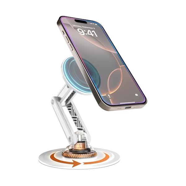 Cooper Mag360 Stand MagSafe スマホスタンド 卓上 高さ調節 折りたたみ 磁石 ビデオ撮影用 ホルダー iPhone