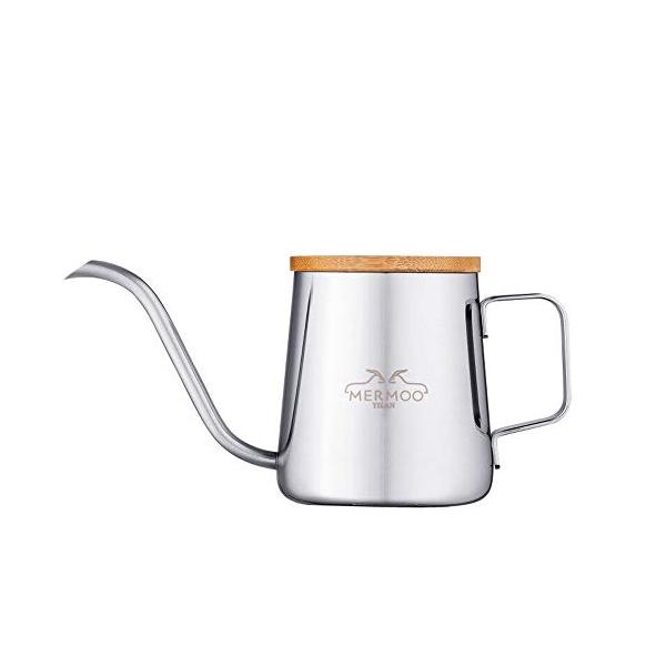 MERMOO YILAN コーヒーポット 1人 ドリップポット 350ml コーヒー ケトル 細口 ステンレス ドリップケトル 1杯 注ぐ コー