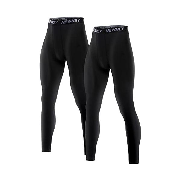 NEWHEY] スポーツタイツ メンズ 2枚セット コンプレッションウェア