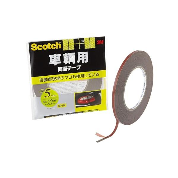 他サイト： 3M スコッチ 車輛用 両面テープ 5mm×10m PCA-05の商品画像