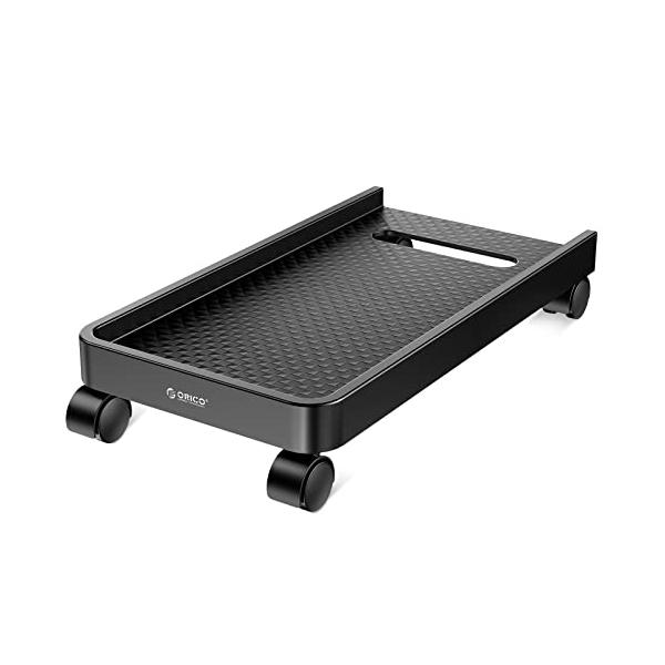 他サイト： ORICO CPUスタンド キャスター付き台車 PC収納ボックス PCスタンド デスクトップ用PCワゴン PCカート 収納カート 足元収納 側板の商品画像