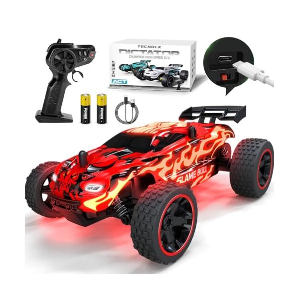 赤ブル/-/-・Color:赤ブル・Type-C充電一般的だったバッテリーの代わりに、直接充電ができるようにアップグレードしました。電池の手間を省くために、このラジコンカーはUSB-Cで充電でき、電池を取り外すのにドライバーを使う必要がなく...