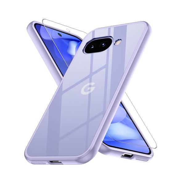 Google Pixel 9a ケース パープル 黄変防止 グーグルピクセル9a用 耐