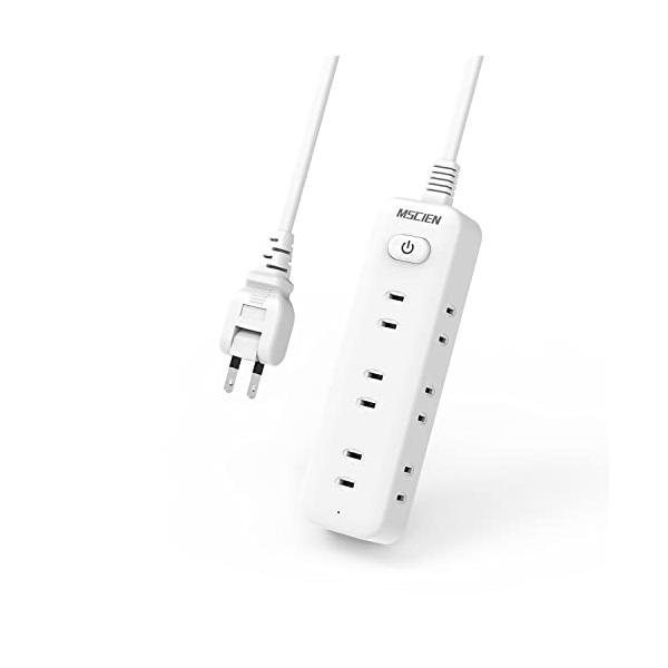 ホワイト/3M/YP08-3M・Size:3M・「一台9役・3m延長コード」：便利な9個AC差込口を備えた小型マルチタップです。AC差込口の数は多く、出力が最大1500Wで、複数の家電を接続することができます。電源タップは小型で、スペースを...