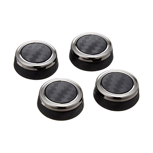 他サイト： カーメイト(CARMATE) 車用 ナンバーボルトキャップ LUXIS カーボンルック&amp;メッキ LS405の商品画像