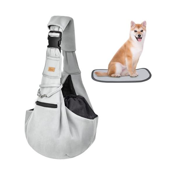 スリンググレー/底板付き/-・Color:グレー・パッケージ個数:1・??底板付き 下が安定CUBYペットスリングの底には座板が追加されたから、イライラしているペットに安定する場所を与えられます。また、犬が自分のすきなようにお座りしたことが...