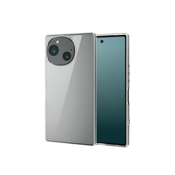 他サイト： エレコム AQUOS R9 (SH-51E) ケース カバー 透明 耐衝撃 衝撃吸収 ハイブリッド TPU ストラップホール付き 硬度 5H 傷の商品画像