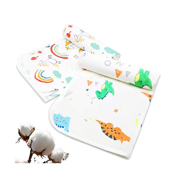 50*70cm うま*1、恐竜*1/50x70x1センチメートル (x 2)/-・Color:50*70cm うま*1、恐竜*1・3層構造表地天然綿100％「やさしい肌触り」かつ中層高品質TPU防水層「防水性・通気性」で、裏地は竹繊維80％...