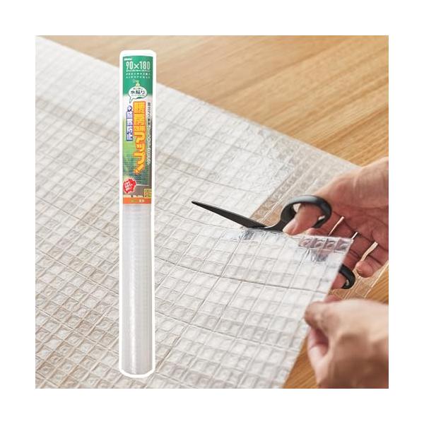 他サイト： ニトムズ 窓ガラス断熱シート キューブ 1P 水で貼れる 結露防止 窓 防寒 リビング 寝室 デザインガラス風 E1176の商品画像