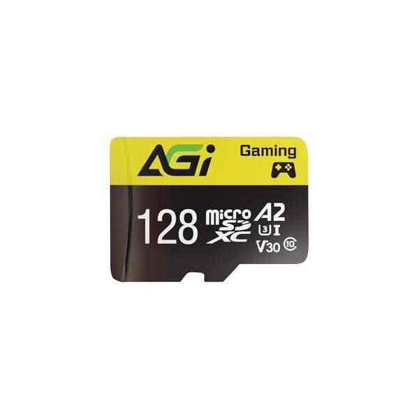 他サイト： AGI microSDカード 128GB UHS-I Class10 U3 Nintendo Switch 動作確認済 最大転送速度98MB/秒の商品画像