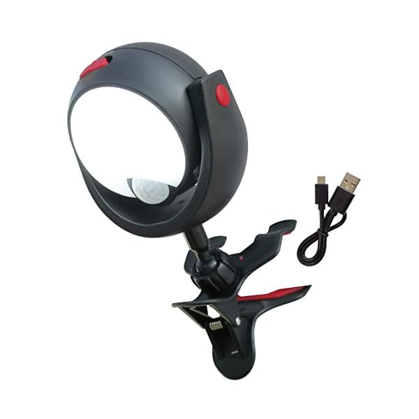 他サイト： 大進 らくらく センサーライト DLC-N600C クリップ USB充電 乾電池 250ルーメン センサーライト 屋外 ソーラー 人感 マグネッの商品画像