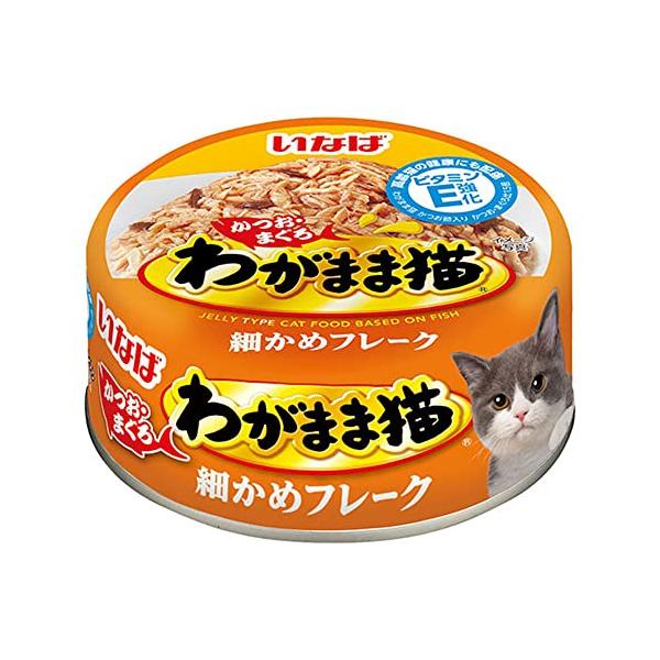 他サイト： いなば わがまま猫缶 細かめフレーク かつお・まぐろ 115g 24個セットの商品画像