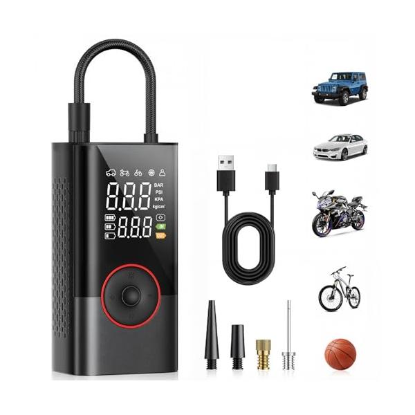 自転車 空気入れ 電動 空気入れ バイク・コードレスエアポンプ Amazon.co.jp: ZGZUXO自転車 空気入れ 電動空気入れ バイク