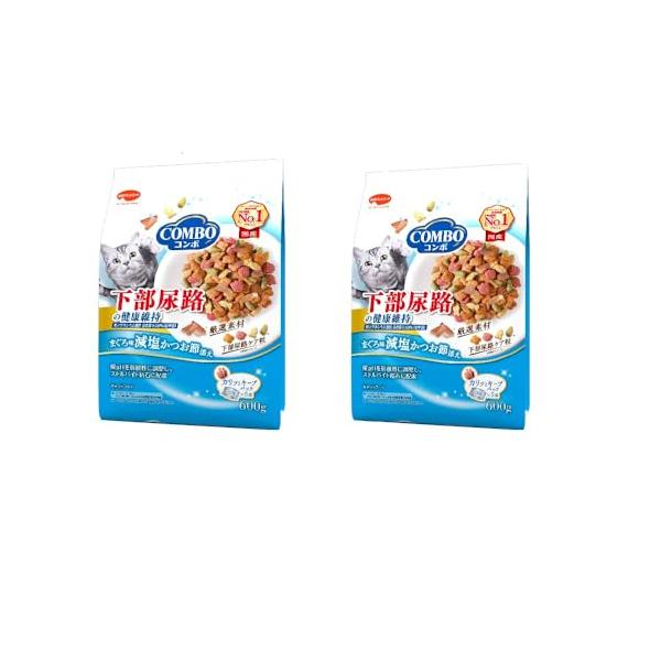 他サイト： コンボ キャットフード 下部尿路の健康維持 まぐろ味減塩かつお節添え 600g (×2個)(まとめ買い) 国産 小分包装 たっぷり具材の商品画像