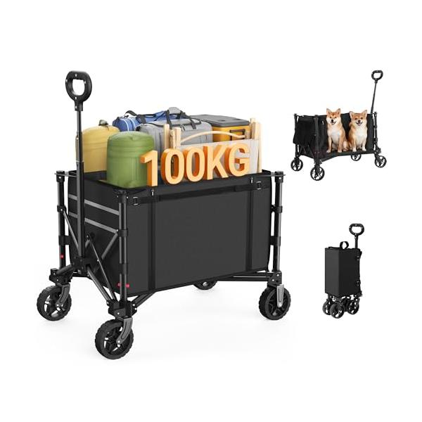 Raynesys キャリーワゴン アウトドアワゴン 耐荷重100kg 大容量120L