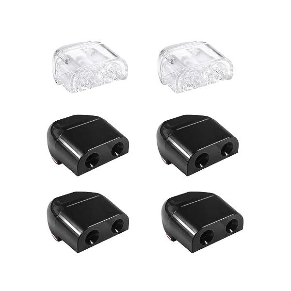 商品仕様パッケージ：この鹿の笛セットには、6個の鹿の警報笛が含まれています。2つは透明、4つは黒です。 2種類の色はあなたの異なる好みとあなたの車に合うあなたのニーズを満たすことができます。・材質頑丈なABS樹脂製、屋外用高温耐性およびサブ...