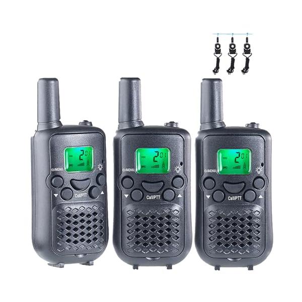 トランシーバー 3台セット 免許・資格不要 特定小電力トランシーバー