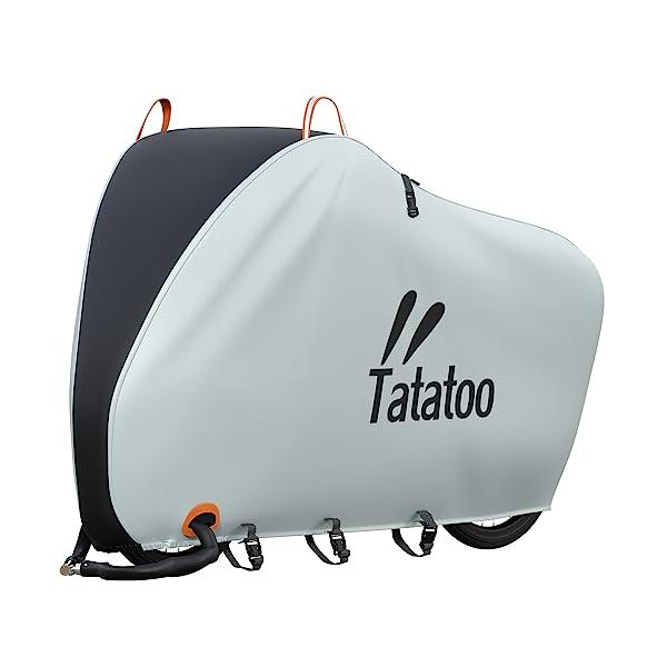 ブラック＋シルバー/-/Black Silver-XL・Model:Black Silver-XL・210D厚手素材自転車カバーは、優れた210Dオックスフォード生地を使用しています。210Dの数字は、生地の密度を表しており、より頑丈で耐久...