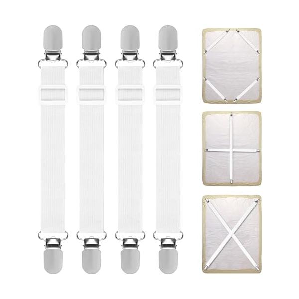 JUTOSU ベッドシーツクリップ 布団クリップ シーツクリップ アイロン台カバークリップ ズレ防止クリップ お布団ズレ落ちクリップ 防止クリッ