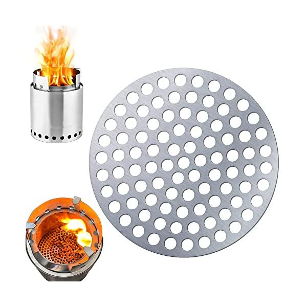 ライトシルバー/-/-・??Stoveソロストーブでペレット落下する防止プレット ??商品情報Φ158:キャンプファイヤー/MESA XL。Φ113:タイタン/MESA。Φ93mm:ライト。材料：304硬化ステンレス鋼で耐熱温度1400。板...